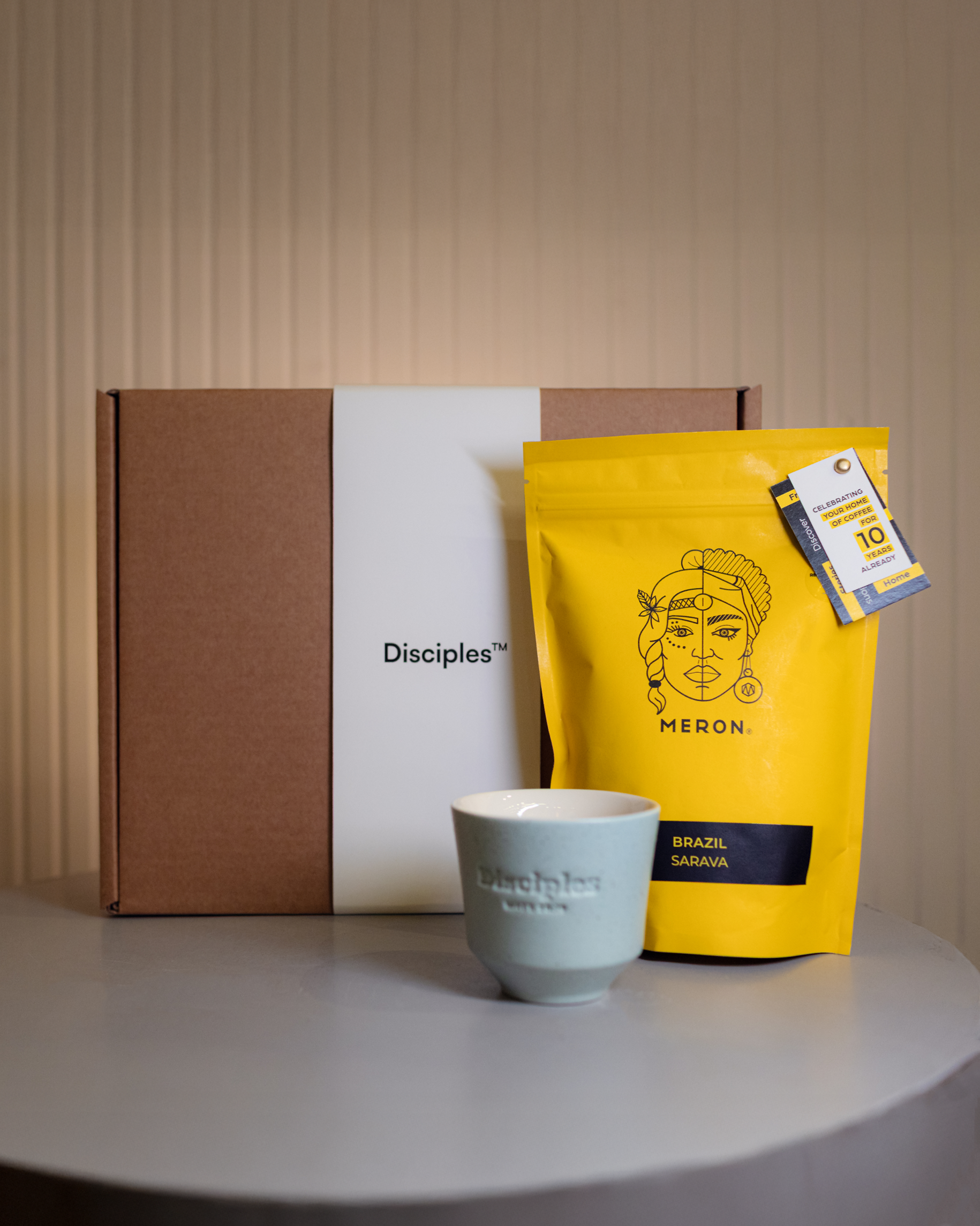 disciples coffee gift set - cup + brazil sarava (250g)