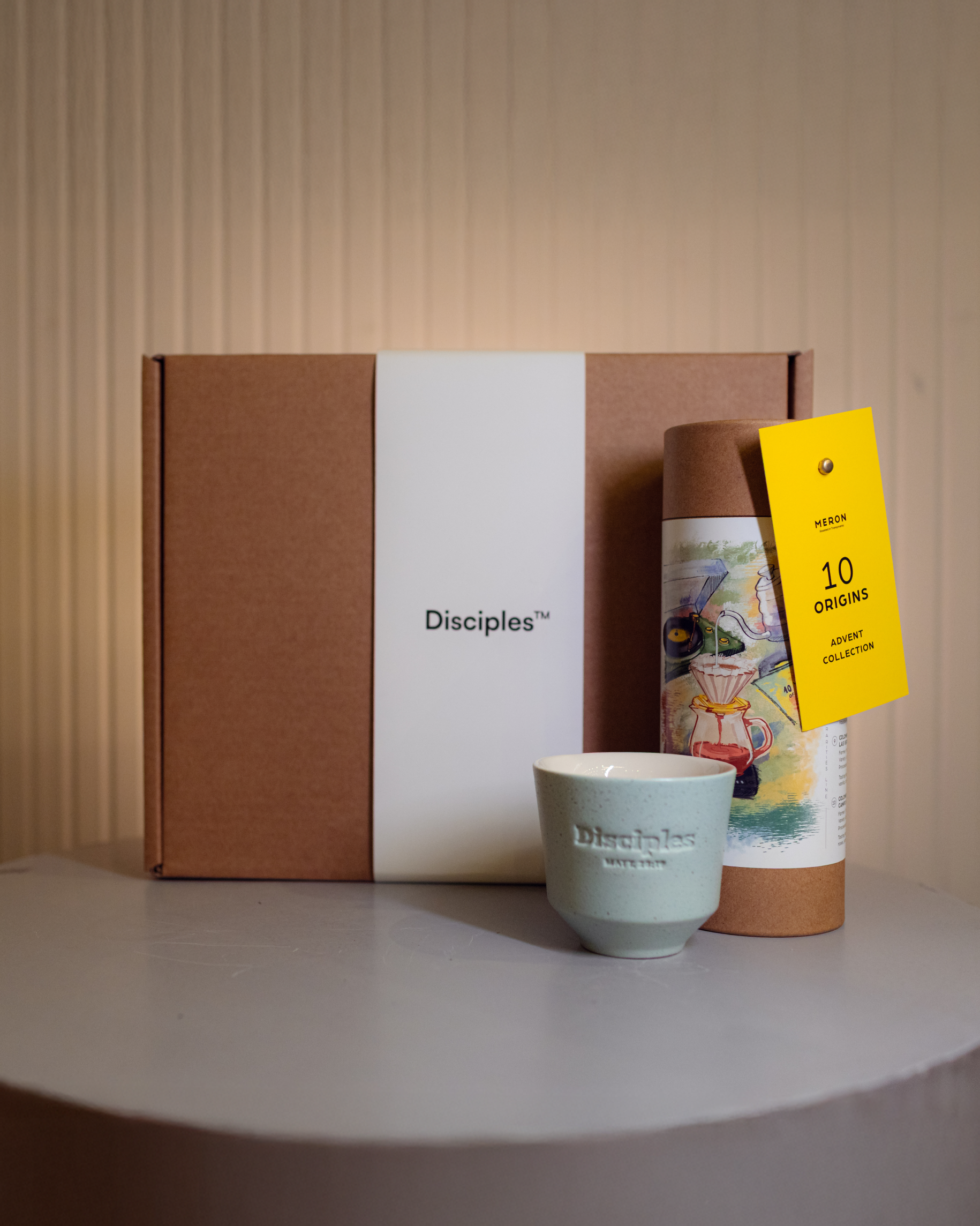 disciples coffee gift set - cup + meron advent collection (200g)