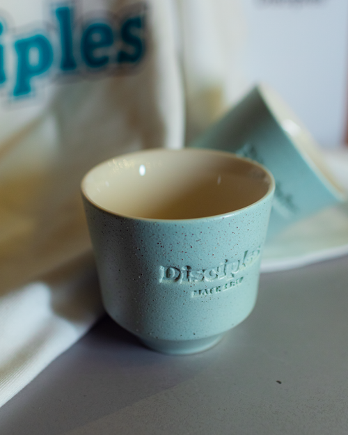 disciples coffee gift set - 2 cups + meron advent collection (200g) + logo boxy t-shirt
